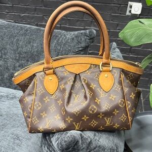 Louis Vuitton Tan and Brown Monogram Satchel